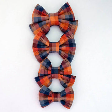 Apple Cider Plaid Bow