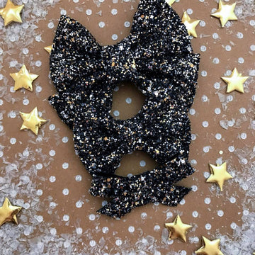 Minutes Till Midnight Glitter Bow