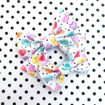 Candy Heart Dot Bow
