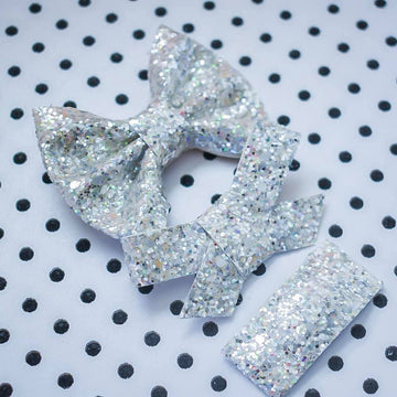 Diamonds Are A Girls Best Friend Glitter Bow