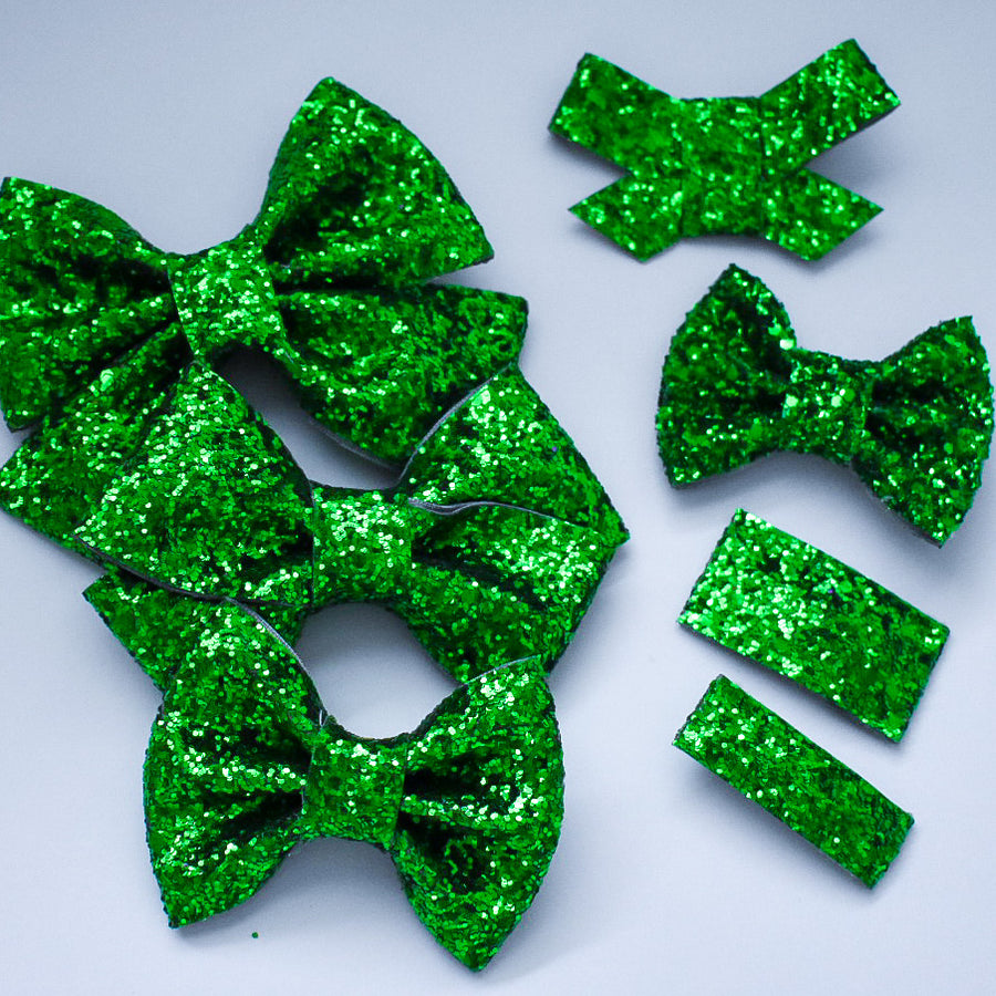 Emerald Glitter Bow