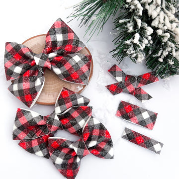 Sleigh All Day Glitter Bow