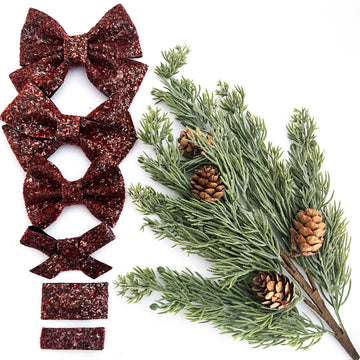Chestnut Glitter Bow