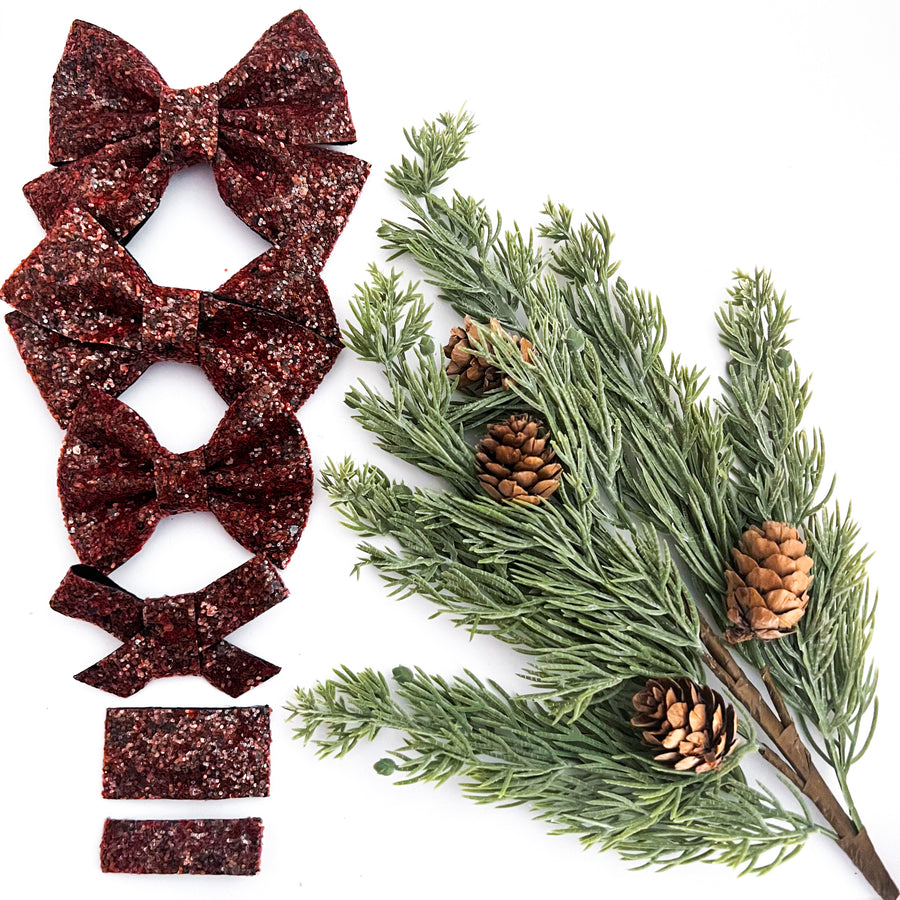 Chestnut Glitter Bow