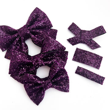 Sugar Plum Glitter Bow