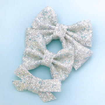 Ice Castle Glitter Bow